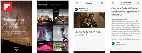 Eccola finalmente: Flipboard per WIndows Phone 8.x