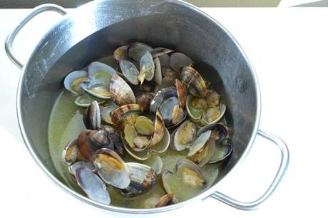 vongole in cottura