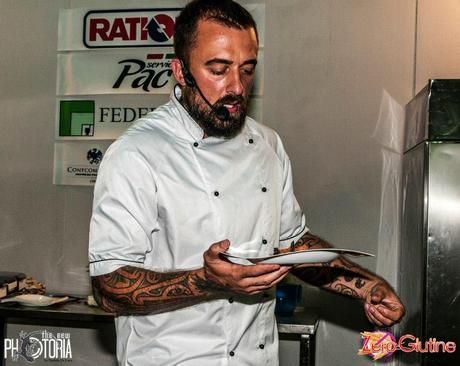 Chef Rubio durante la seconda giornata dell'expo - Immagine da https://www.facebook.com/zeroglutinexpo?fref=ts