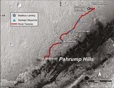 Insolite rocce sul suolo marziano(video: il rover Curiosity  sul monte Sharp)