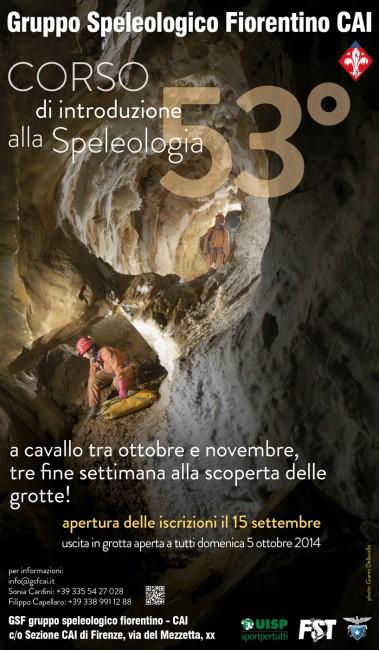 53° corso di Introduzione alla Speleologia del Gruppo Speleologico Fiorentino CAI