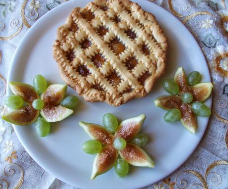Crostata con confettura di fichi