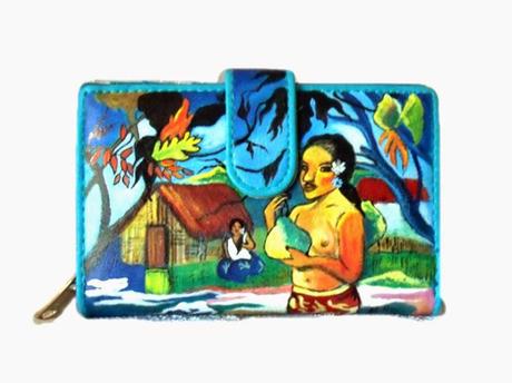 Portafogli dipinti a mano, hand-painted wallets