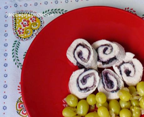 Involtini di Pollo con Radicchio Rosso e Uva Bianca