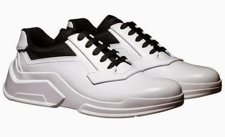 Focus on: Prada's architectural sneakers f/w 14-15.