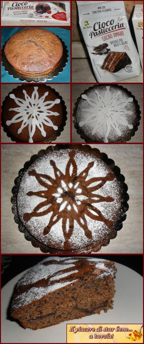 Torta soffice con pere e cioccolato (2 varianti) + DIY: Stencil per torte