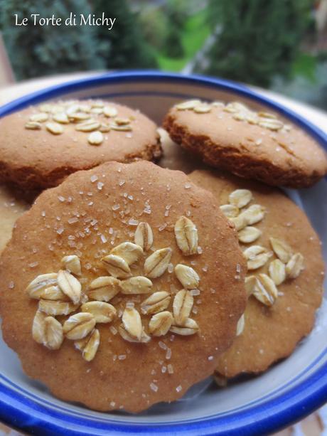 Biscotti light con farina d'avena e sciroppo d'agave