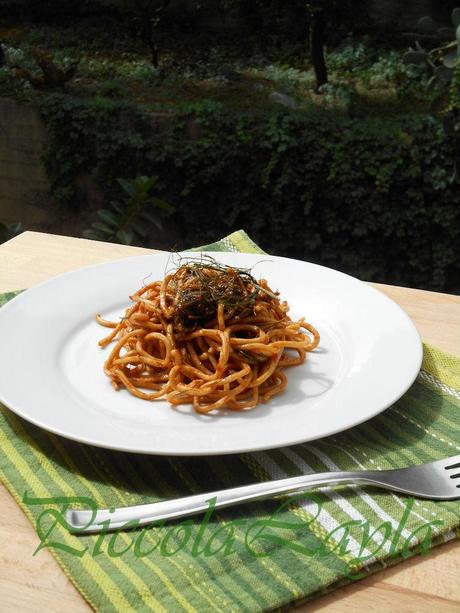 Pasta tumminia con pesto rosso al finocchietto (42)b