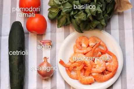 Ingredienti per preparare il Gazpacho