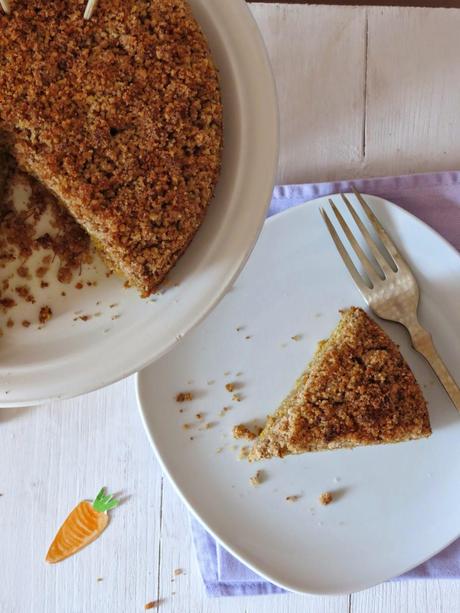 Torta Crumble con carote e mandorle - per Cecilia