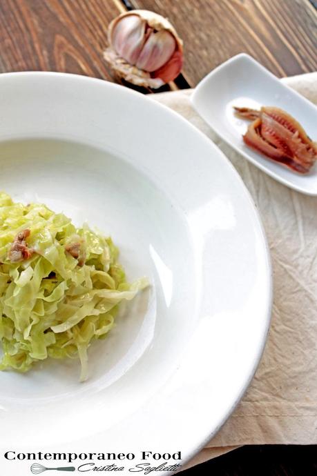 insalata di cavolo alla piemontese contemporaneo food1 Cavolo in insalata con acciughe, aceto e aglio  Viva le tradizioni Piemontesi! 