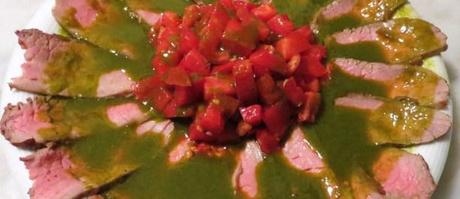 roastbeef con olio alle erbe