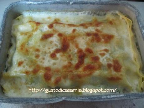 Lasagna broccoli e salsiccia