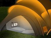 Tenda pannelli solari camping