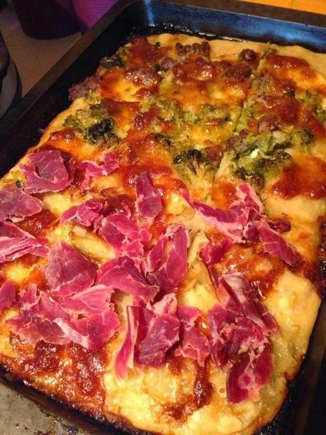 Pizza con pasta madre