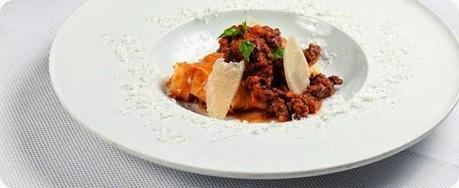 Tagliolini con bolognese di cervo