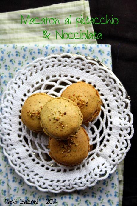 Macaron al pistaccio e Nocciolata