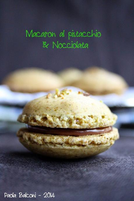 Macaron al pistaccio e Nocciolata