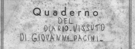 Quaderno del diario vissuto di Giovanna