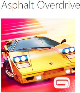 Asphalt Overdrive, disponibile per Windows Phone 8.x