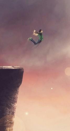 Ecco tre sfondi per iPhone 6/6 Plus e iPhone 5/5S/5C salto nel vuoto-iphone-5s-parallax-wallpaper-applefive_net