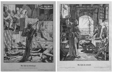 “Morte il nemico – Morte l’amico”, Alfred Rethel, Germania, stampa da incisione su matrice in legno, 1851. 