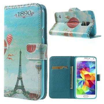 custodia di pelle Galaxy S5