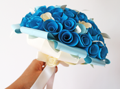 Paper roses bridal bouquet