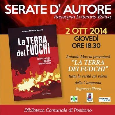 Libri: Antonio Moccia presenta a Positano: La terra dei Fuochi