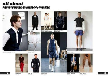 INDEPENDENT MEN DIARY SEPTEMBER 2014 FASHION MODELS LIFESTYLE NEW YORK FASHION WEEK