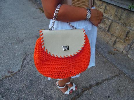 White and Orange outfit