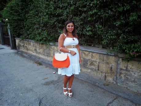 White and Orange outfit