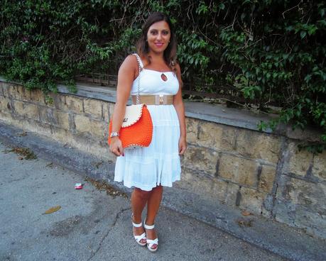 White and Orange outfit