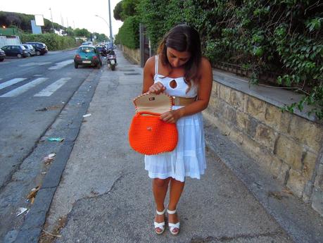 White and Orange outfit