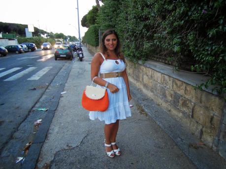 White and Orange outfit