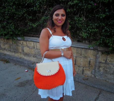 White and Orange outfit