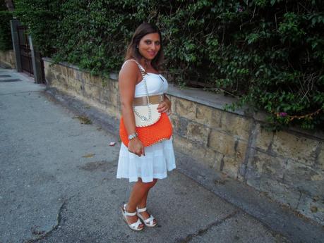 White and Orange outfit