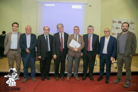 Da sinistra: Gianluca Palma, Amedeo Di Maio, Carmine Pignata, Enrico Morando,  Nando Santonastaso, Amedeo Lepore, Claudio Gubitosi, Francesco Lopez.