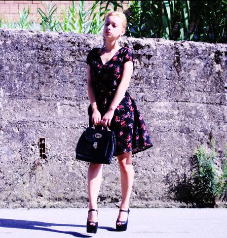 abito floreale Kiabi kiabi outfit fashion bloggers italiane Teresa Morone 