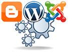 siti statici dinamici cms blogger wordpress joomla