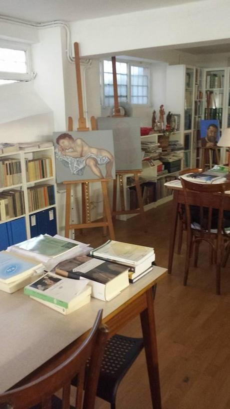 ALCUNE FOTO DEL MIO STUDIO D'ARTE (Arti, Storia e filosofia dell'arte) IN ROMA