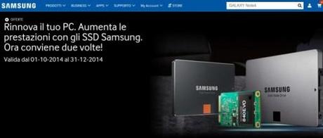 Promozione Rinnova il tuo PC con gli SSD Samsung Ora conviene due volte    SAMSUNG Italia