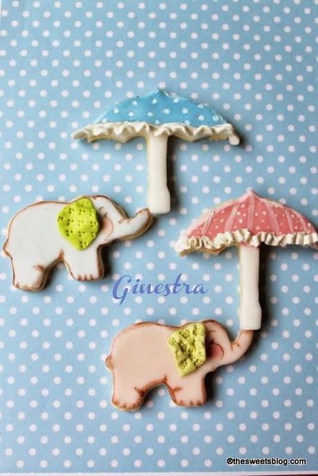 biscotti decorati per festeggiare una nascita o un battesimo - baby cookies