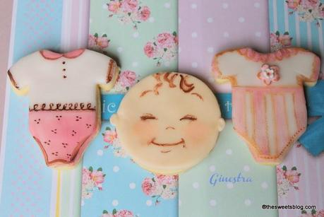 biscotti decorati per festeggiare una nascita o un battesimo - baby cookies