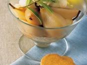 Pere cotte gelato marsala biscotti.