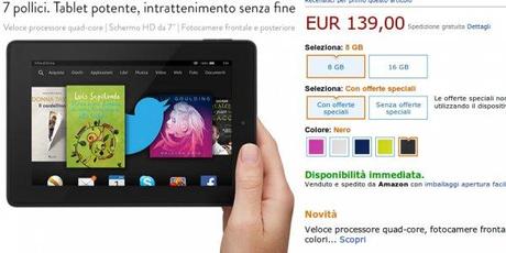 screenshot by nimbus 2 600x300 Fire HD 7 disponibile su Amazon.it da €139 tablet news  Fire HDX 8.9 Fire HD 7 Fire HD 6 amazon.it amazon 