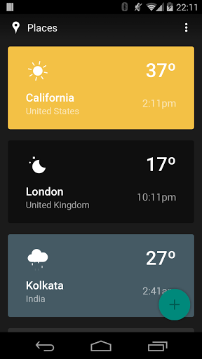  Weather Timeline per Android   un meteo veramente alternativo!