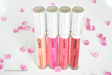 Kiko, 3D Instant Volume Lipgloss - Review and swatches