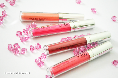 Kiko, 3D Instant Volume Lipgloss - Review and swatches