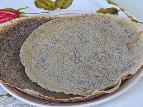 Crespelle di  grano saraceno e crema al Bergader